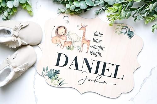 baby arrival door hanger