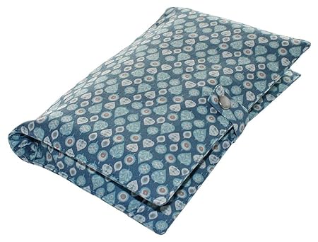 boubalou Windeletui 'Woody Blue' - kleine Wickeltasche für unterwegs aus Stoff