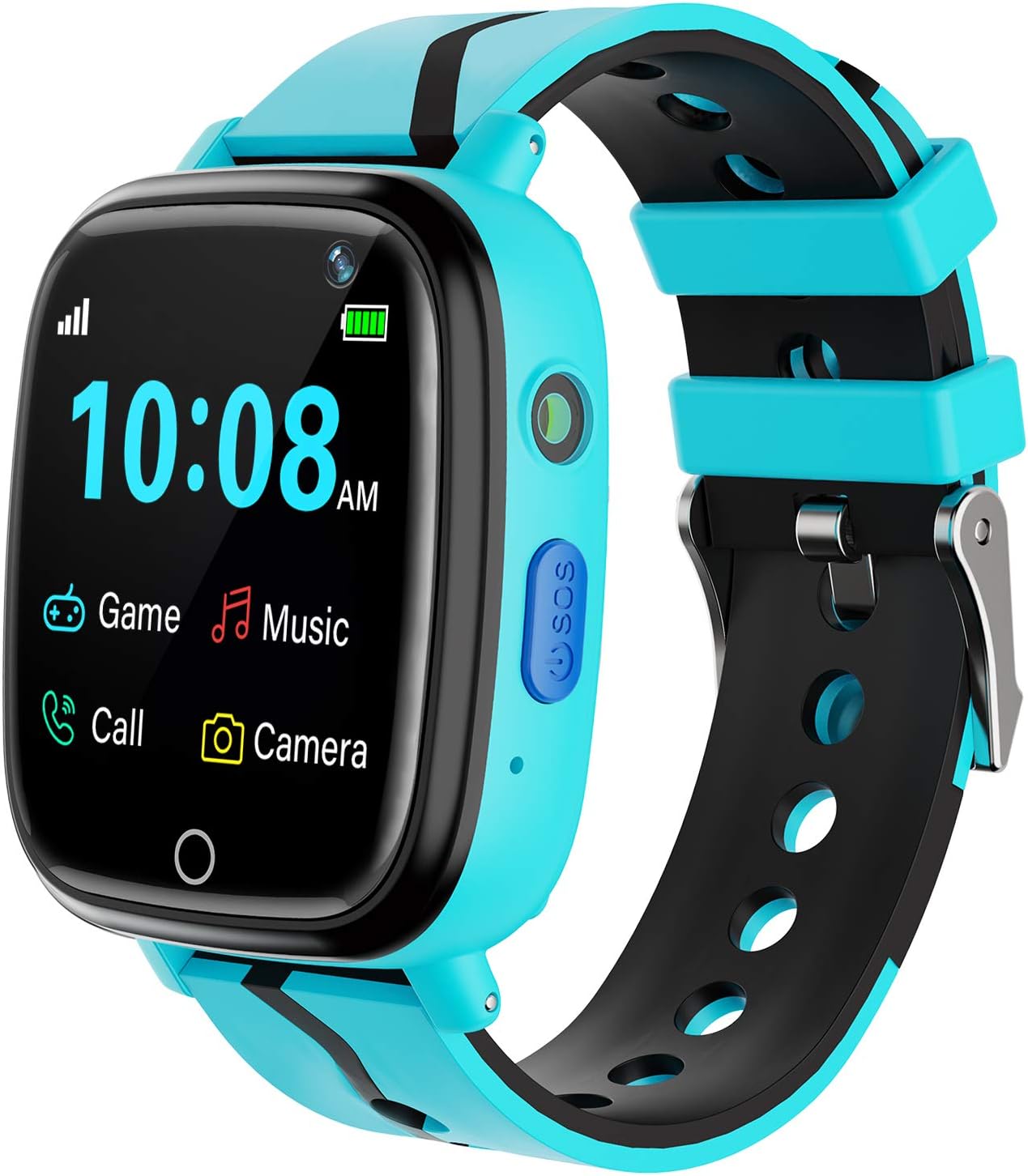 Kids Smart Watch for Boys Girls – Kids Smartwatch with Call 7 Games Music Player Camera SOS Alarm Clock Calculator 12/24 hr Touch Screen Children Smart Watch for Kids Age 4-12 Birthday Gifts