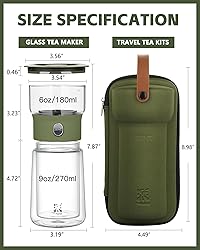 ZENS Modern Glass Infuser Teapot, Smart One Touch