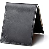 Main Street Forge Bifold Leather Wallet For Men | Made in USA | Mens Bifold Wallets | American Made | Midnight Black