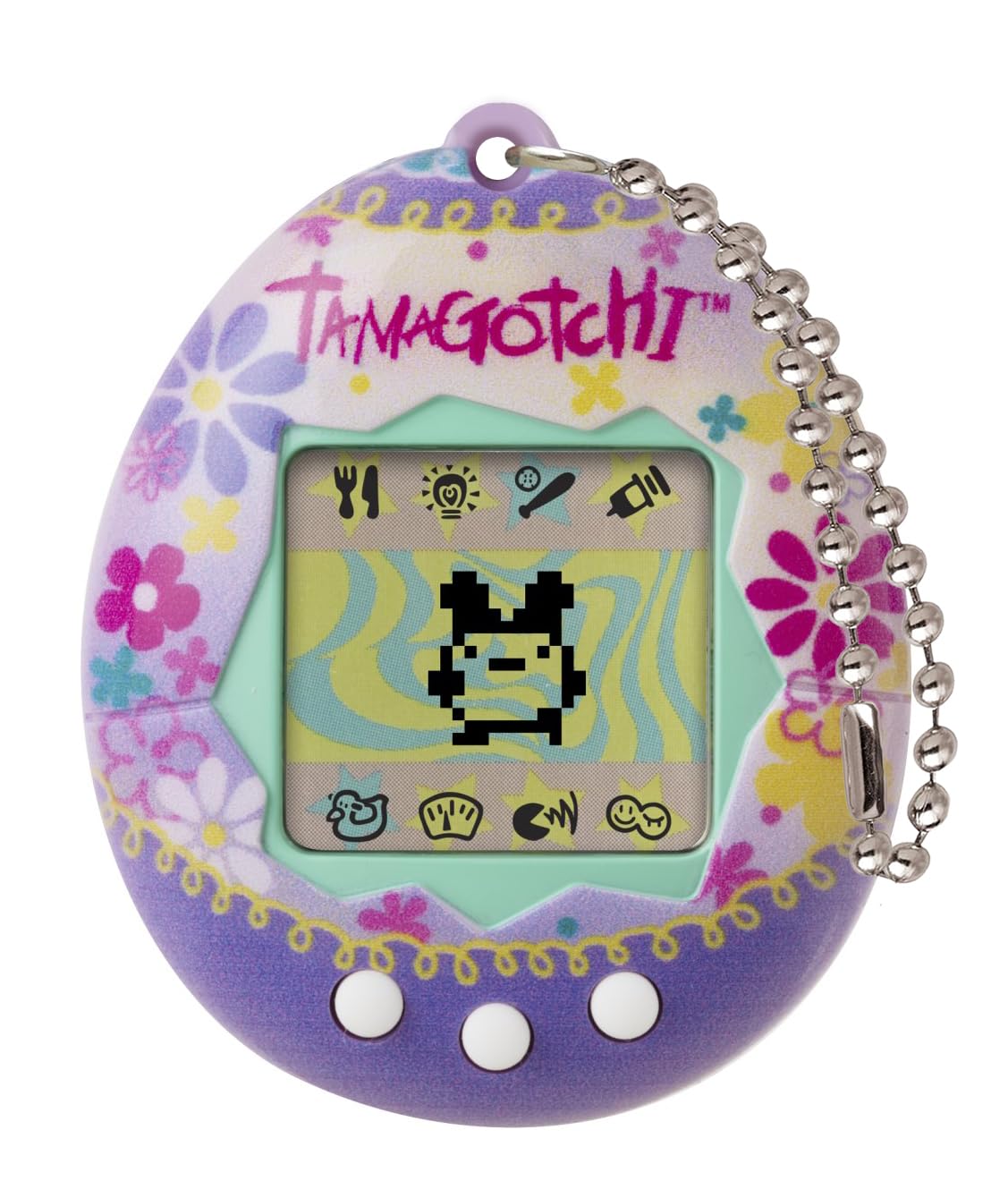 Bandai Tamagotchi Original Paradise Shell | Tamagotchi Original Cyber Pet 90s Adults and Kids Toy with Chain | Retro Virtual Pets are Great Boys and Girls Toys or Gifts for Ages 8+