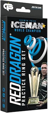 RED DRAGON Gerwyn Price Iceman Darts Practice Rings Kit Assorted Colours view 4