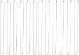 EBOOT 12Pcs Silver Plated Link & Twisted Cross Chain Necklace Set 18in view 1