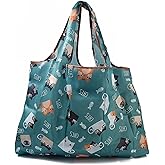 BEEFLYING 3 Pcs Foldable Eco-Friendly Nylon Grocery Bags Foldable Reusable Waterproof Shopping Tote Bags