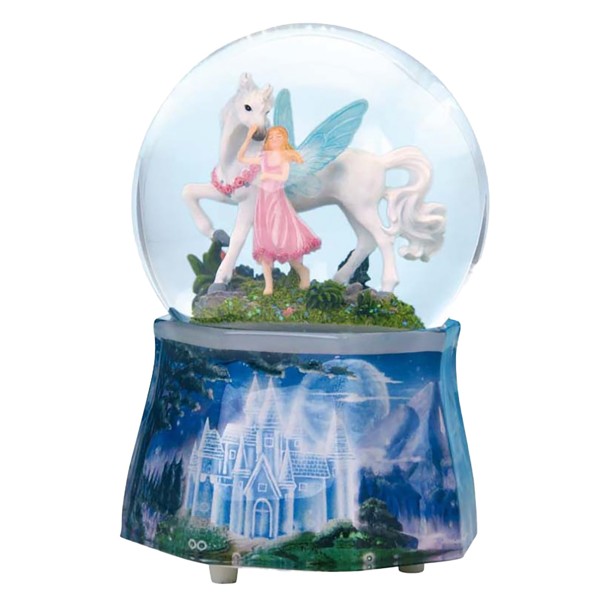Musicbox World 25217 Glitter globe unicorn