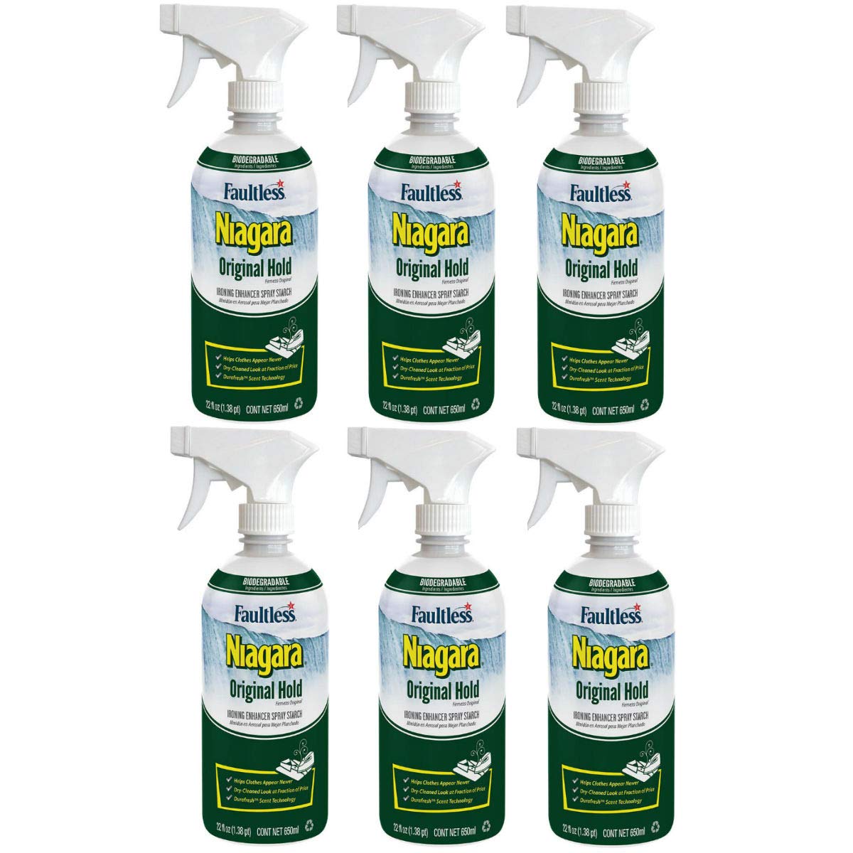 Niagara 8580 22Ounce Non Aerosol Spray Starch, Pack of 6 Amazon.ca