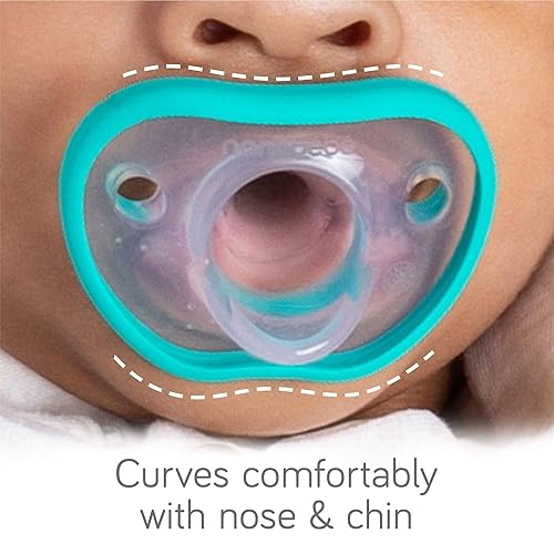 Nanobebe Baby Pacifiers 3+ Months Orthodontic, Curves