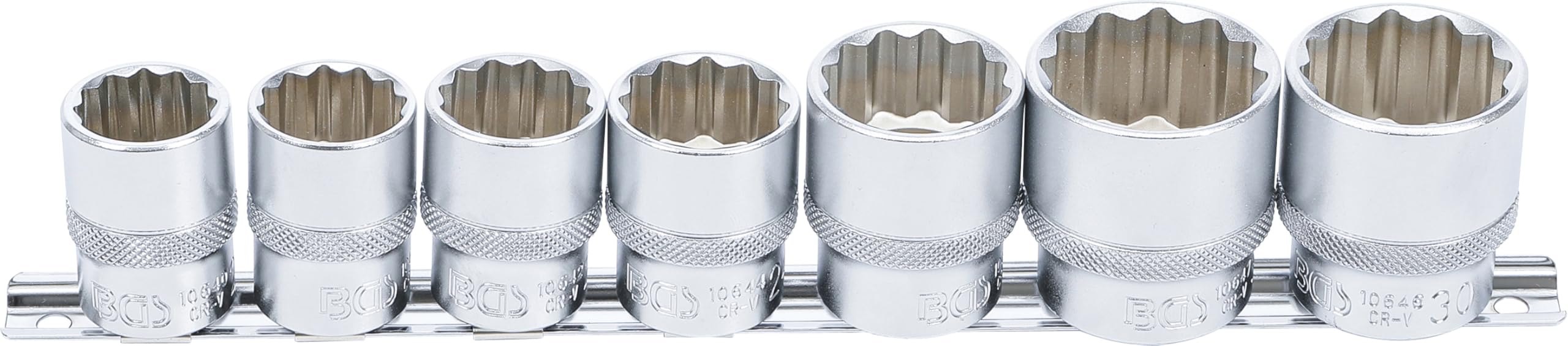 BGS 9109 | Socket Set, 12-point | 12.5 mm (1/2") Drive | 20 - 32 mm | 7 pcs.