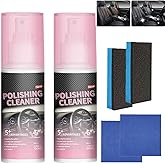 2PCS New Polishing Cleaner Car Interior, Interior Detail Spray, Cleaning & Decontamination, Interior All Purpose Car Cleaner for Rubber, Leather(100ml)