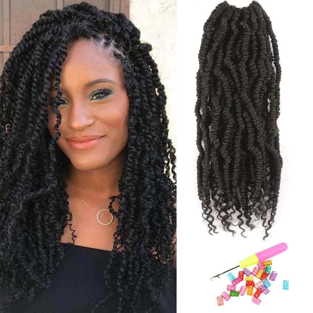 Amazon Com 14 Inch 24 Roots Pack Nubian Twists Crochet Braids