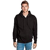 Zeratova Zip Up Hoodie Men, Full Zipper Long Sleave Hooded Sweatshirt Fleece Jacket Men, Warm Pullover with Kangaroo Pocket