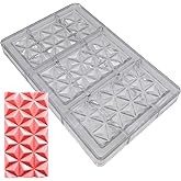 Goldbaking Polycarbonate Pyramidal Bar Chcoolate Mold Large Poly-carbonate Candy Mould