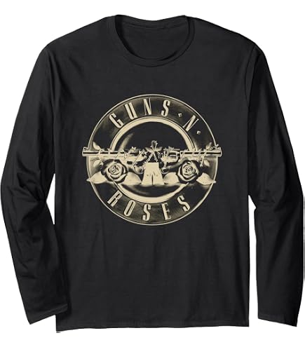 Amazon.com: Official Guns N' Roses Rose Graphic Long Sleeve T