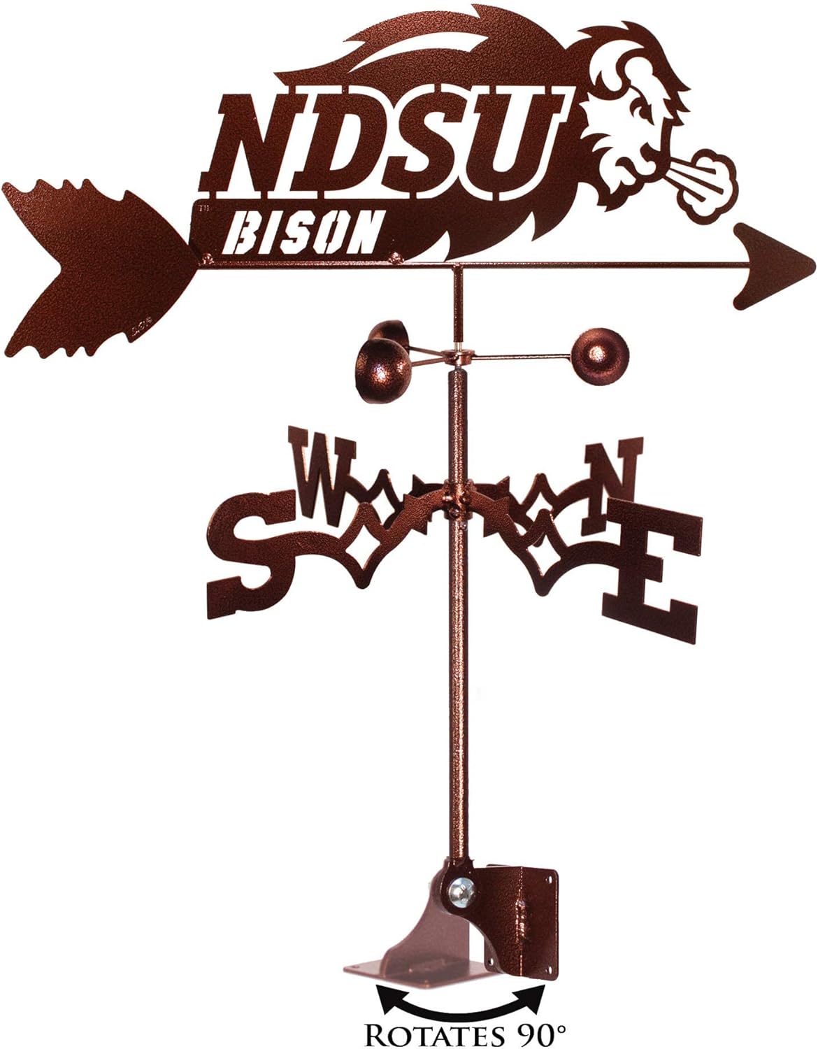 Weathervanes - SWEN Products Hand Made North Dakota State University NDSU Bison Weathervane