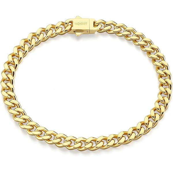 Amazon.com: HIPBLING Iced Out Bracelet for Men Gold Cuban Link
