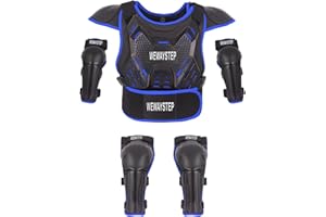 WEWAYSTEP Kids' Dirt Bike Armor - Motocross Protective Gear with Chest Protector, Knee & Elbow Pads for Cycling & Off-Road Riding