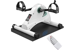 Upgraded Motorized Mini Exercise Bike Pedal Exerciser for Seniors Rehab Training, LUBBYGIM Electric Under Desk Bike Pedal Exe