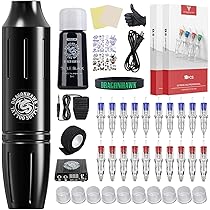 Pen　tattoo machine set　刺青 Amazon | プロのタトゥーマシン ワイヤレスタトゥーマシン