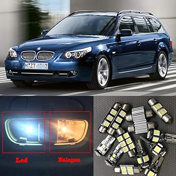 16pcs White Canbus Car Led Light Bulbs Interior Kit For 2003 2010