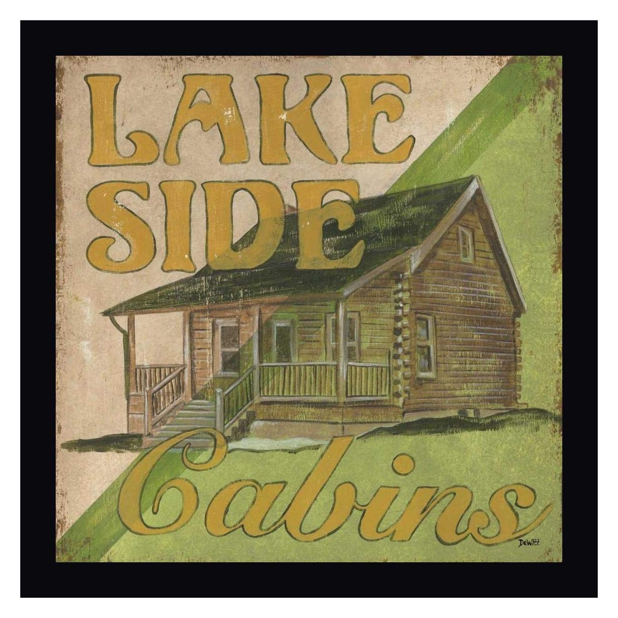 Amazon Com Lakeside Cabins By Debbit Dewitt 15 X 15 Black