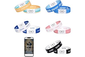 BECOMFY Customizable Bible Verse Bracelets | Adjustable Christian Faith Jewelry, Editable Link Daily Bible Verse Bracelet for Men Women Teens, Personalized Spiritual Bracelet Gift