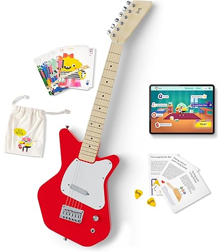 Amazon.com: Loog Pro Electric kids Guitar Ages 6+ Learning App and