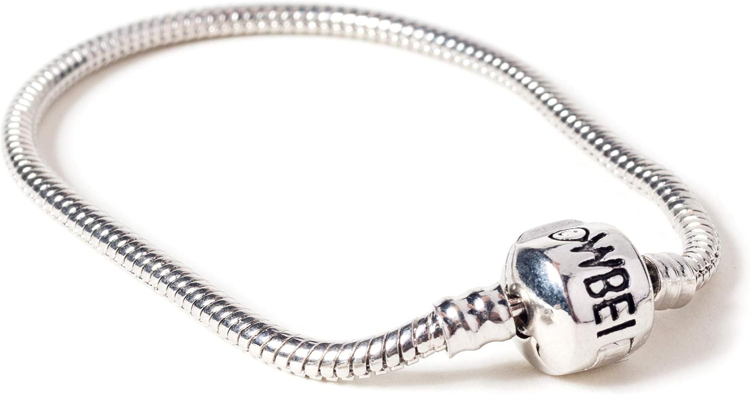 Harry Potter Silver Plated Bracelet for Slider Charms 21cm - HP0028-21, 21 cm