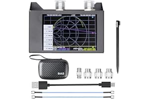 NanoVna SAA-2N VNA Antenna Analyzer Metal Case, Dearsee 50KHz -3GHz Vector Network Analyzer, HF VHF UHF Measuring S Parameters, Voltage Standing Wave Ratio Smith Chart with 4 inch Display