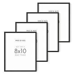 HAUS AND HUES Black 8x10 Picture Frame Set of