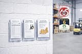 Deflecto Portrait Literature Stands Wall Mounted 1/3 A4 DL Size view 7