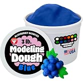 Hygloss Play Modeling Dough for Kids, 3lb Tub, Blue Scented | Safe &amp; Non-Toxic Sensory Dough for Arts and Crafts, Play Clay for Toddler Activities, Preschool Classroom Must-Haves