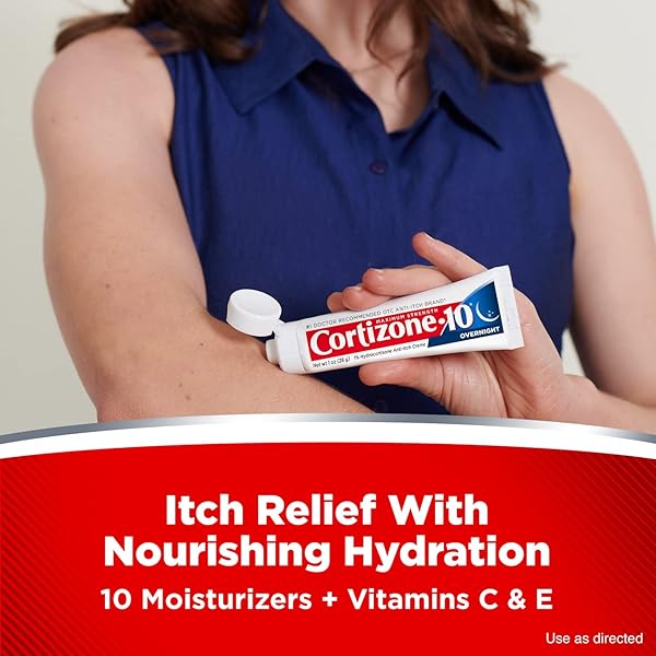 CORTIZONE 10 MAXIMUM STRENGTH OVERNIGHT ANTI-ITCH CREAM, 1% HYDROCORTISONE CREME, LAVENDER SCENT, 1 OZ.
