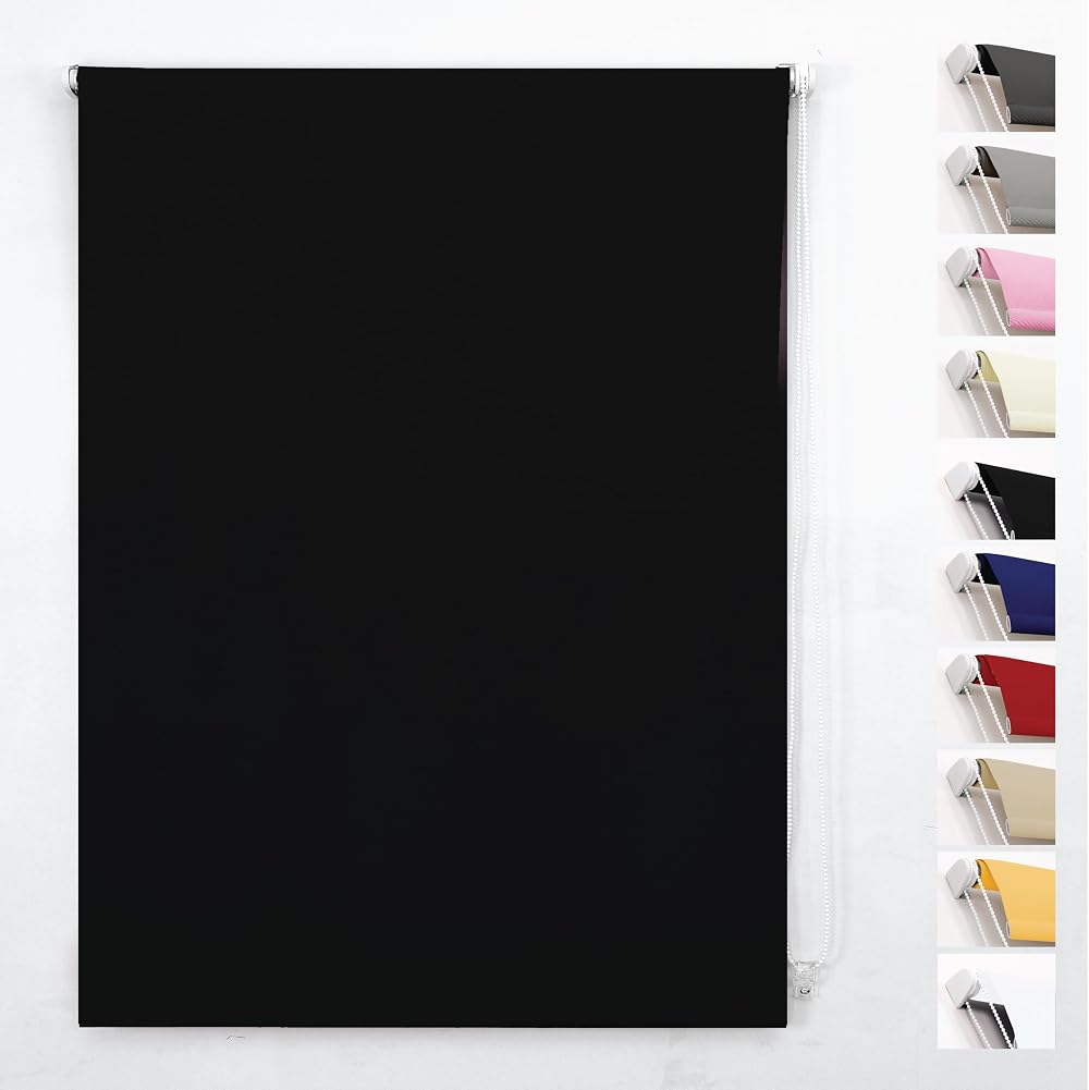 Funky Gadgets Thermal Blackout Roller Blind 120x165 cm Easy Fit Easy Install