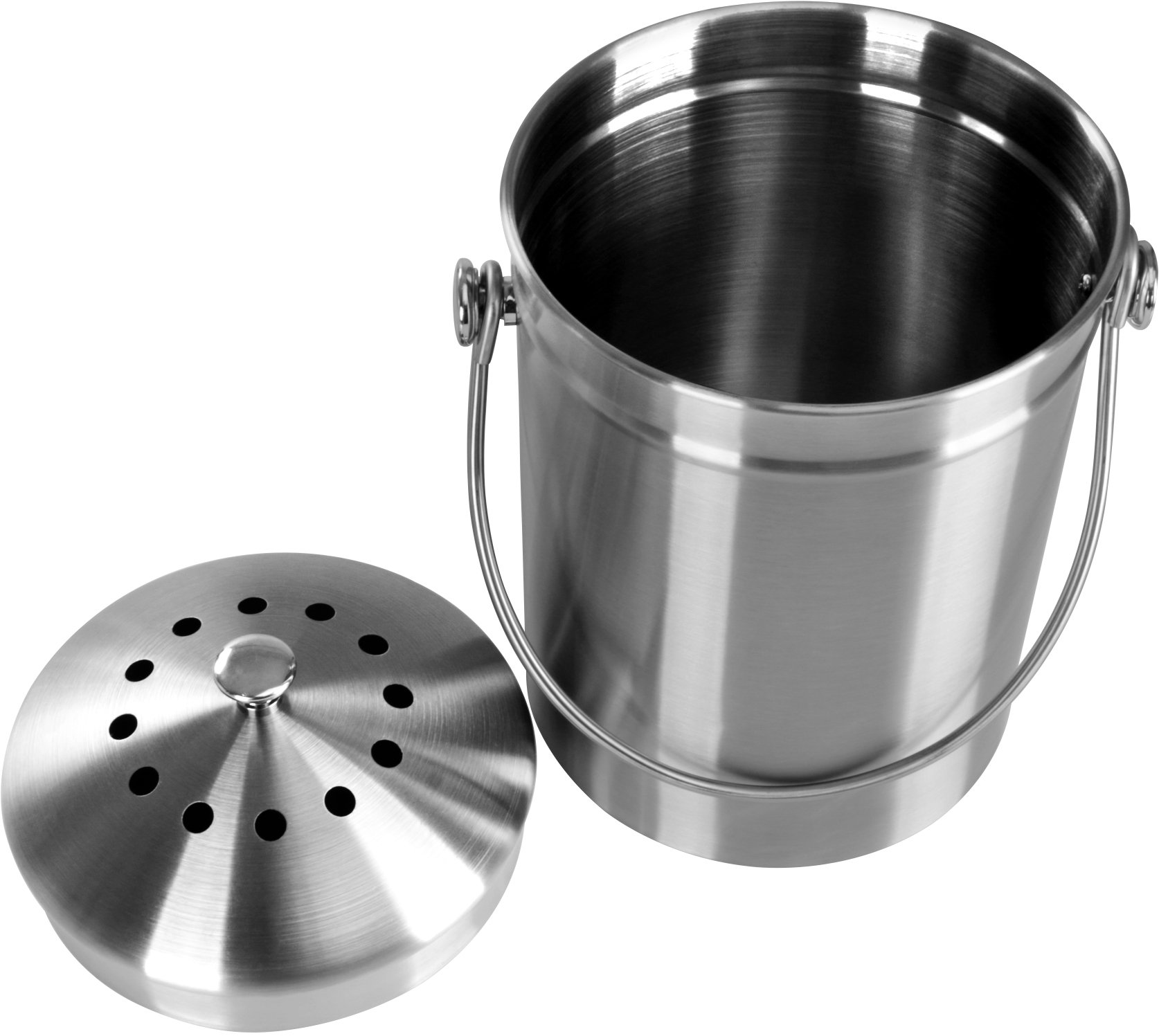 Compost Bin Outdoor Burn Barrel Metal Garbage Can With Lid Steel Trash