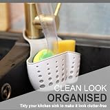 Navoys Grey Kitchen Tap Basket with Adjustable Strap Sink Caddy view 3