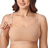 Gratlin Women's Plus Size Nursing Bra Sports Maternity Support Cotton Breastfeeding Bras