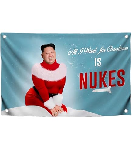 Masquita Kim Jong Un Flag 3x5Ft Live Laugh Love Banner Masquita Kim Jong Un Flag 3x5Ft Live Laugh Love Banner