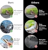 FILMGOO Window Film One Way Mirror Silver 60x200cm Privacy Heat Control view 7