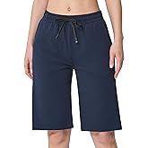 SPECIALMAGIC Bermuda Shorts for Women – Athletic Shorts for Women with Pockets, for Women Walking Athletic Workout