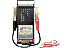 CCHRN Battery Load Tester, 6V 8V 12V Car Battery Health Checker Voltage Tester with LED Indicator & Alligator Clips, Alternat