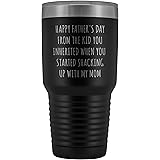 HollyWood & Twine Stepdad Mug Stepfather Gifts Happy Father's Day from The Kid You Inherited When You Started Shacking Up wit