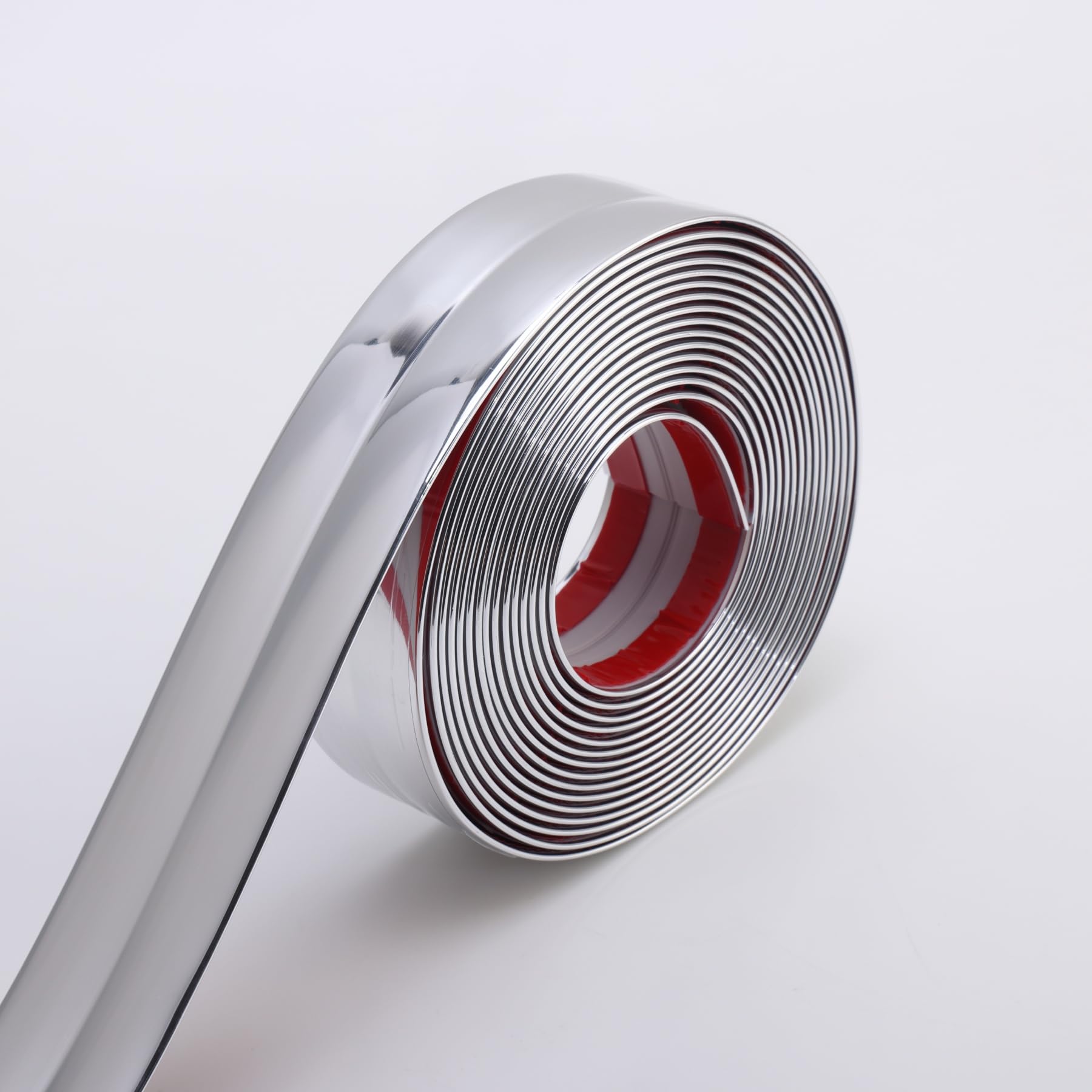 Trimold Shiny Silver Multifunctional Wall Molding Trim & Corner Guards & Caulk Strip, Apply in Table Edge Door Frame Baseboard for Protection and Decoration, 5m x 4cm