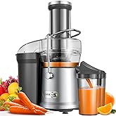 GDOR Juicer 1200W Juicer Machine with Larger 3.2" Feed Chute, Titanium Enhanced Cutting System, Centrifugal Juice Extractor M