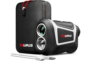 VEELUPLUS Golf Rangefinder with Slope, Golf- 660 Pro Laser Rangefinder, Flag Pole Locking Vibration, 6X Magnification, Rechar