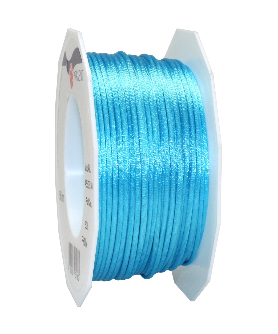C.E. Pattberg RHEIN Cord Ribbon - aquamarine, 50 m Braided Cord For Wrapping Gifts, Parcels, And Presents, 3 mm Width, Accessories For Decorating and Handicrafts - Tear-Resistant Decorative Cord — image 1