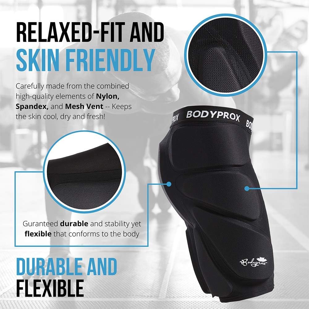 Bodyprox Protective Padded Shorts for Snowboard, Skate and Ski, 3D Protection for Hip, Butt and Tailbone : Clothing