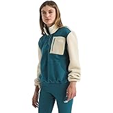 The North Face womens Yumiori Quarter Zip Jacket - Lightweight Fleece Pullover With Embroidered Logo, Secure Zip Pockets