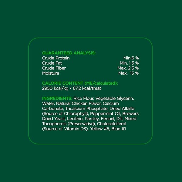 MINTIES DENTAL CHEWS FOR DOGS, 40 COUNT, VET-RECOMMENDED MINT-FLAVORED DENTAL DOG TREATS FOR MEDIUM DOGS, BONES CLEAN TEETH, FIGHT BAD BREATH, AND REMOVES PLAQUE AND TARTAR
