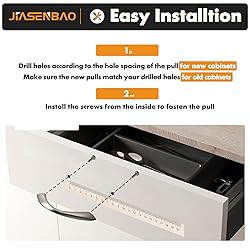 JIASENBAO 10 Pack Brushed Nickel Cabinet Pulls 3